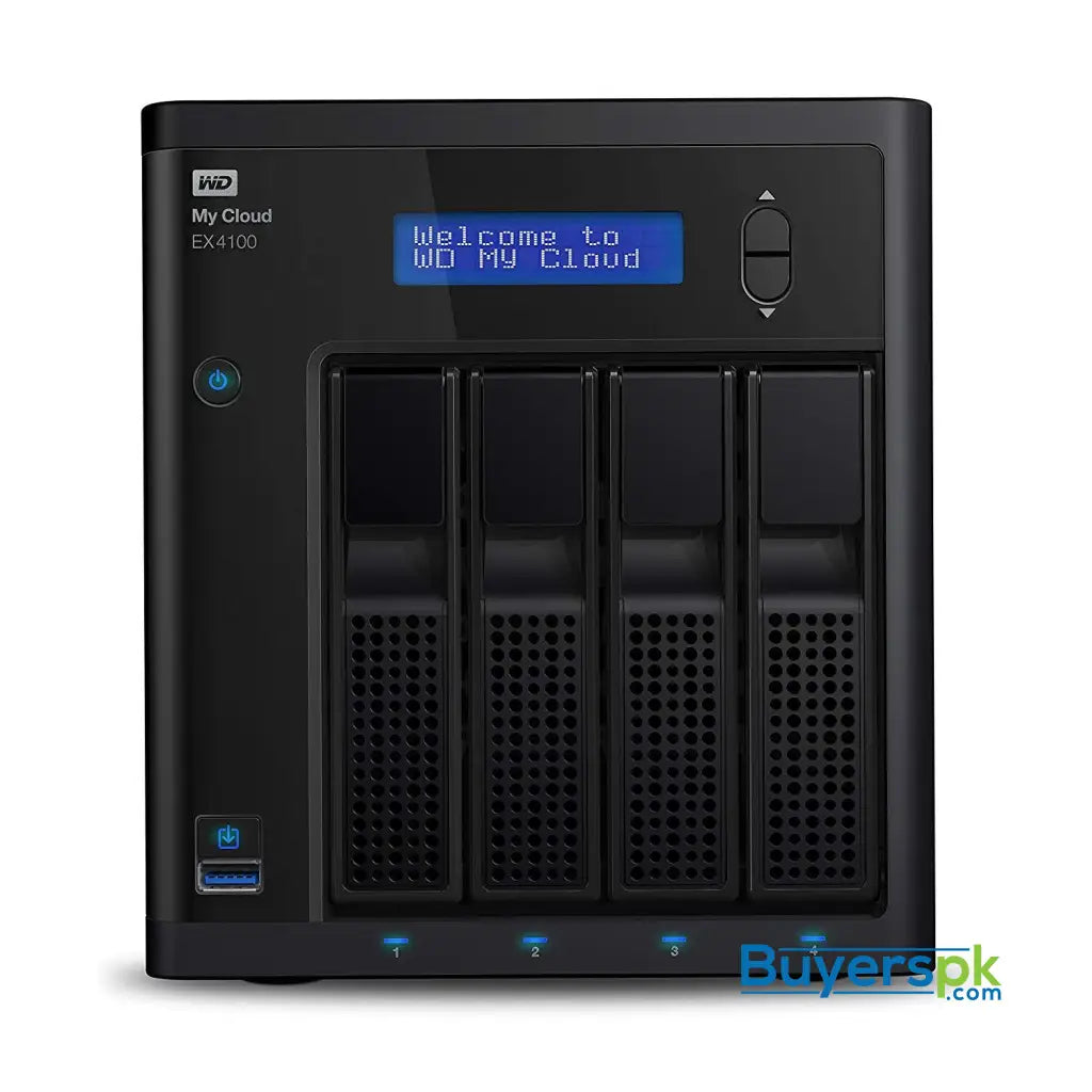 WD My Cloud EX4100 Diskless Expert Series 4-Bay Network Attached Storage - NAS - 4 BAY NAS WD - WDBWZE0000NBK-NESN 1 Yr Warranty - Hard WD My Cloud EX4100 Diskless Expert Series 4-Bay Network Attached Storage - NAS - 4 BAY NAS WD - WDBWZE0000NBK-NESN 1 Yr Warranty - Hard
